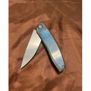 BLUE MERLIN складний ніж ручної роботи майстра студії СЕРГІЯ ЖУРБИ, порошкова сталь Crucible CPM® S125V™, 65 HRC. Photo 2